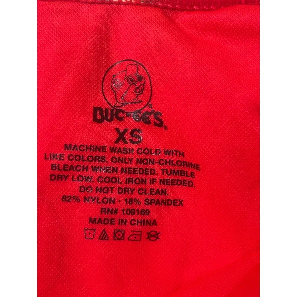 Buc-ee's One Piece Swimsuit Women XS Red Excellent Logo Print